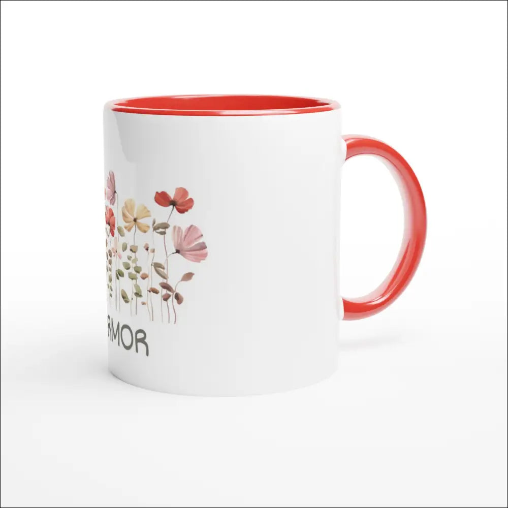 Blommig Mugg för Kära Mormor 11 oz i Vit Keramik - Premium Print Material from Picatshirt - Just 230 kr! Shop now at Picatshirt