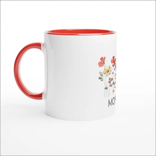 Blommig Mugg för Kära Mormor 11 oz i Vit Keramik - Premium Print Material from Picatshirt - Just 230 kr! Shop now at Picatshirt