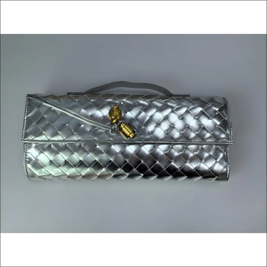 Elegant Afton Style Clutch i Guld Svart Silver - 31*7*14cm - mutual