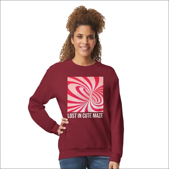 Färgglada Sweatshirts Godistema Stil och Komfort - Garnet / S - Print Material