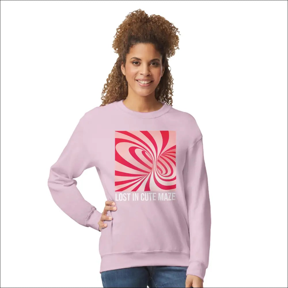 Färgglada Sweatshirts Godistema Stil och Komfort - Ljus Rosa / S - Print Material