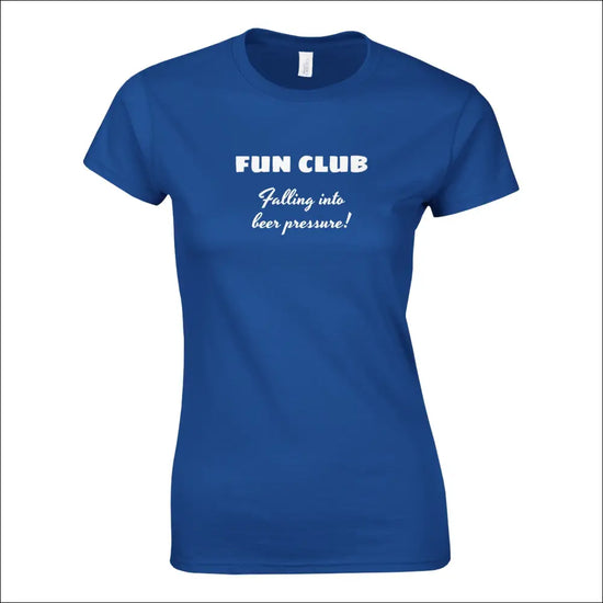 FUN CLUB Falling into Beer Pressure T-shirt för kvinnor - Print Material