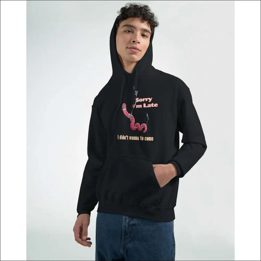 Hoodie för oro och ångest med humoristisk ursäkt - Print Material