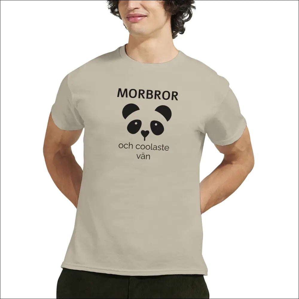 Morbror T-shirt med Panda Motiv | Klassisk Passform - Print Material