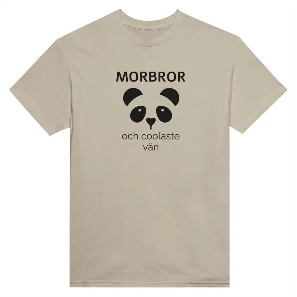 Morbror T-shirt med Panda Motiv | Klassisk Passform - S - Print Material