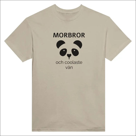 Morbror T-shirt med Panda Motiv | Klassisk Passform - S - Print Material