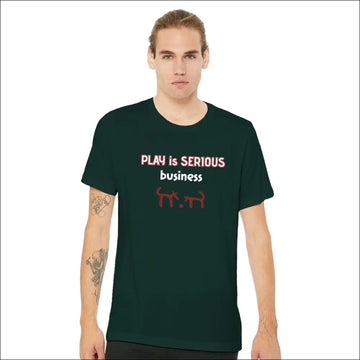 Play Serious T-shirt i Nordisk Stil för Ledare - S / Grön - Print Material