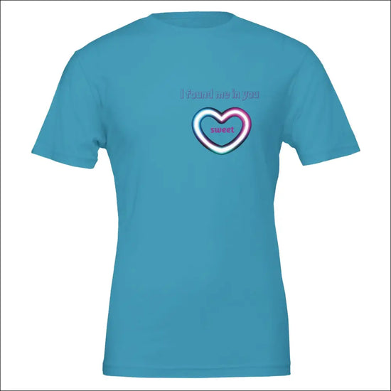 Premium Unisex T-shirt till Sweetheart - 2XL / Aqua - Print Material