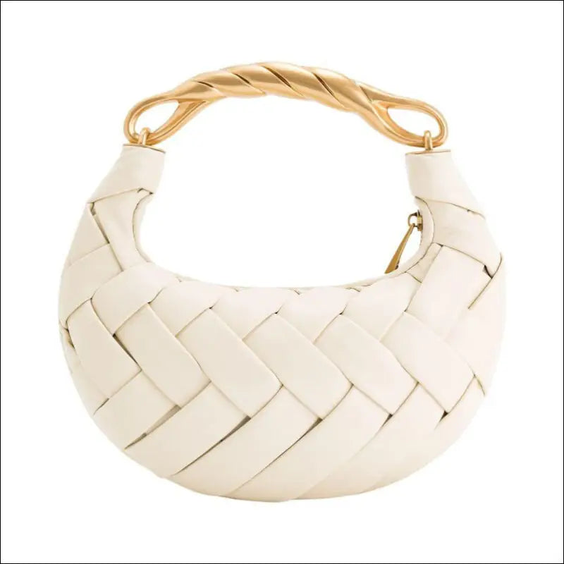 Vävd Clutch Väska - Milky White / 23*3*20cm / 500 gr - mutual